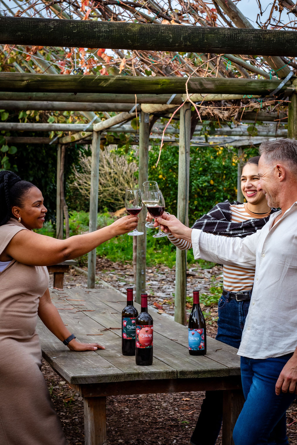 Guests enjoying wine in the lounge